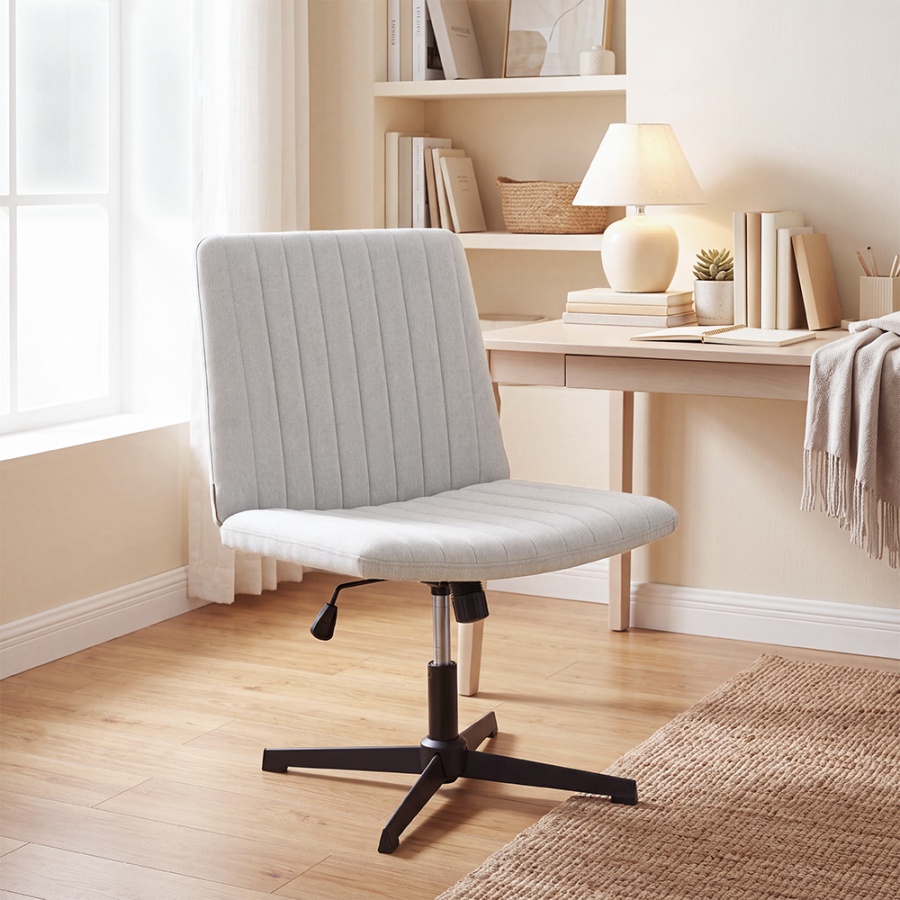 Cross chair with wheels